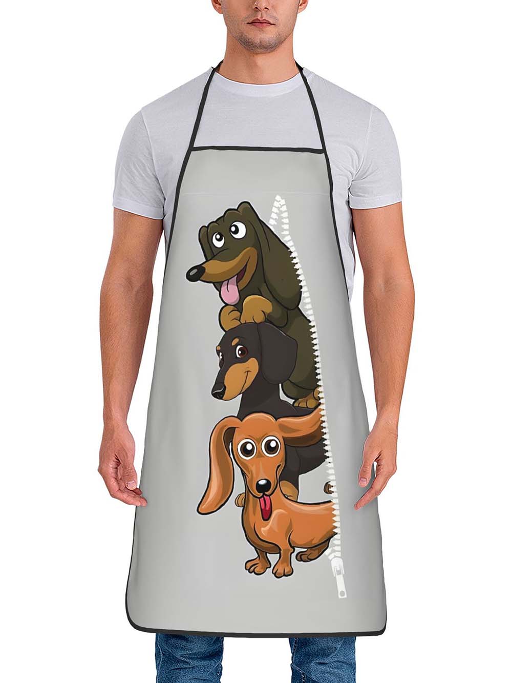 Home Cooking Dog Food - 1 tablier de cuisine imprimé avec