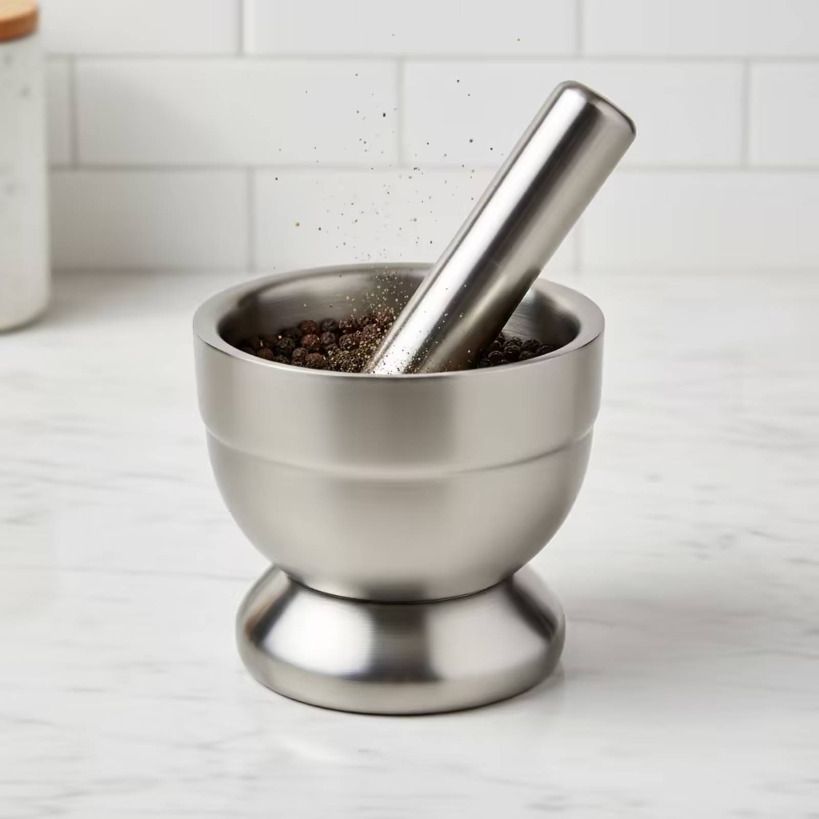 Mortier et pilon avec couvercl - Home Cooking Usa avis et prix