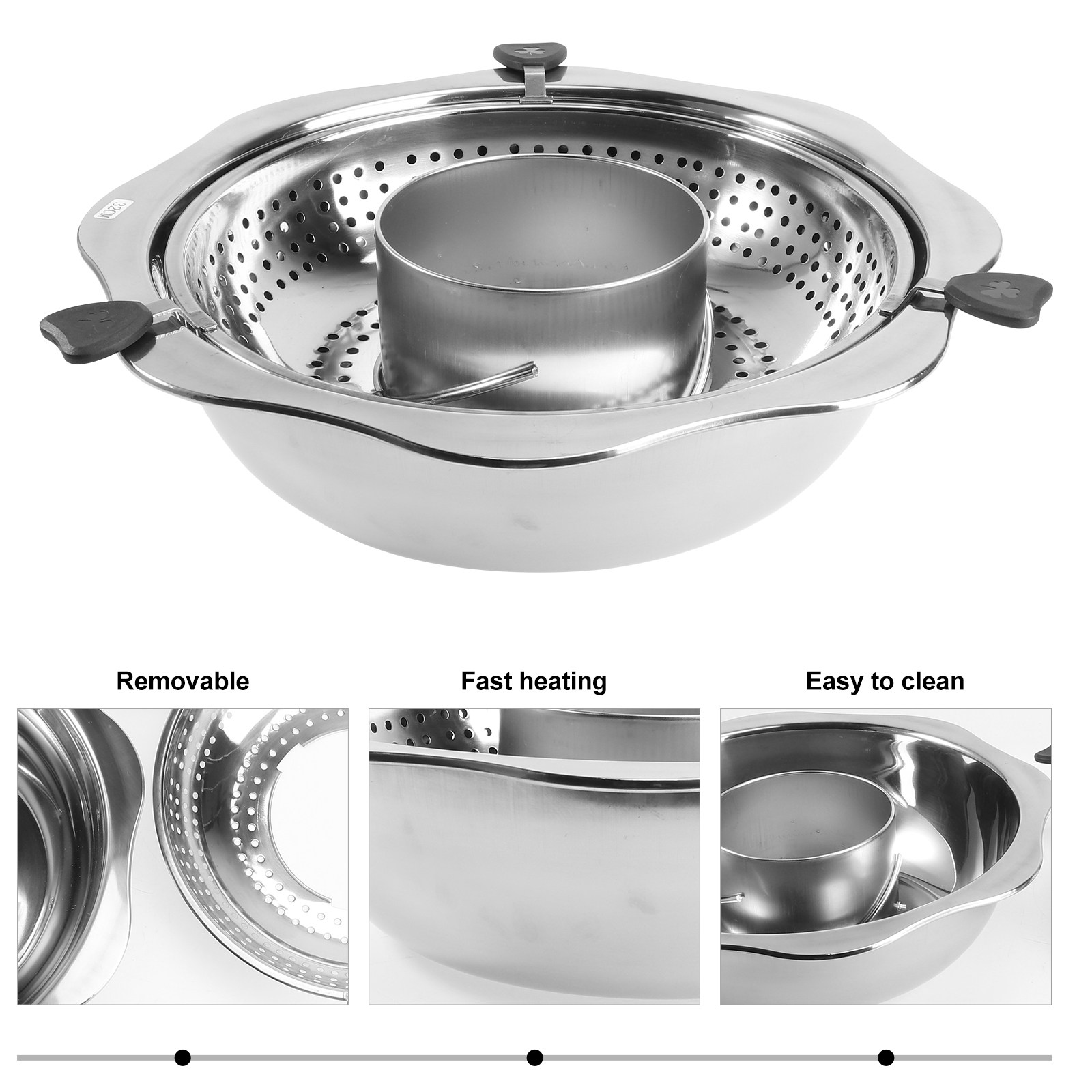 Marmite rotative en acier inox - Home Cooking Utensils avis et prix